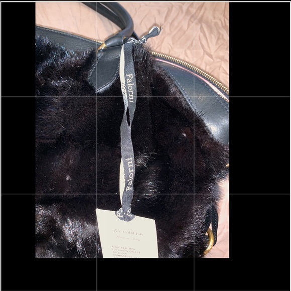 FALORNI LE BORSE MINK and LEATHER BAG - Picture 7 of 10